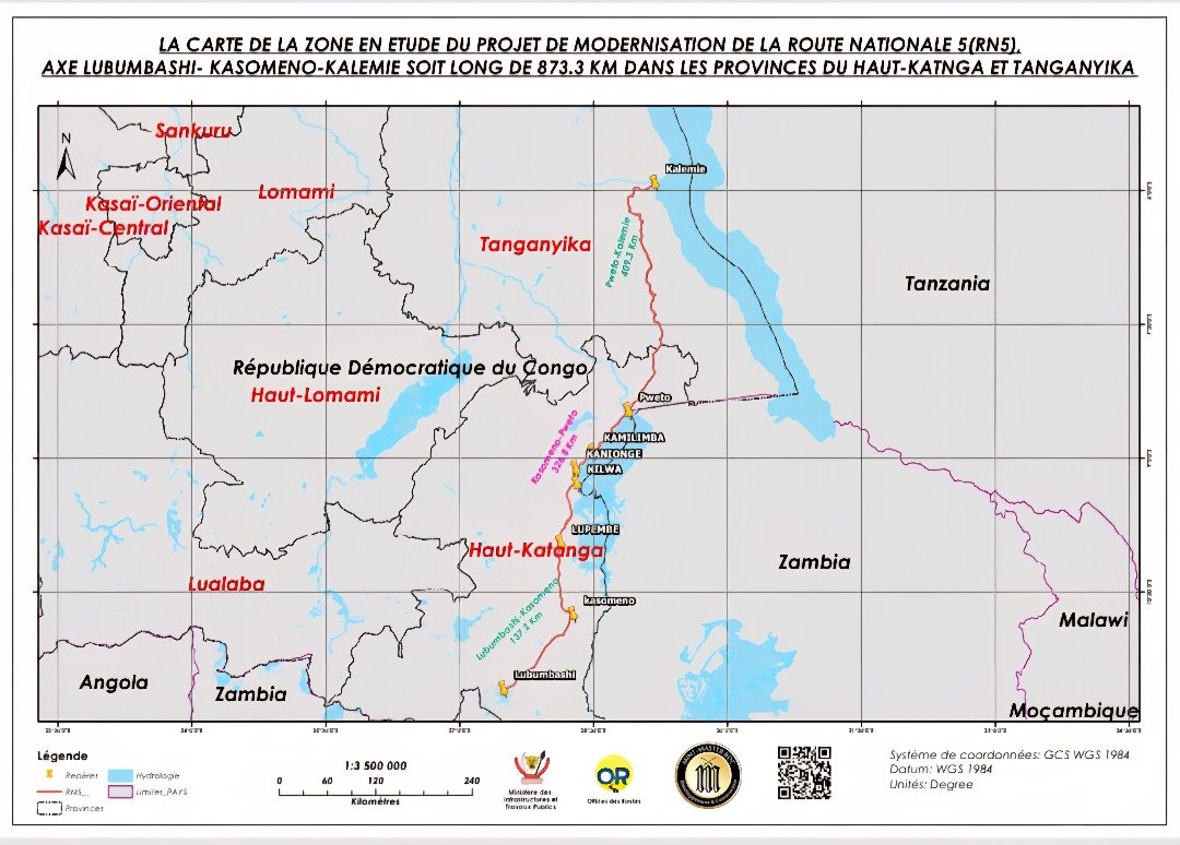 Carte du projet RN05
